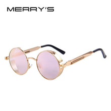 Load image into Gallery viewer, MERRYS Vintage Women Steampunk Sunglasses Brand Design Round Sunglasses Oculos de sol UV400