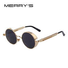 Load image into Gallery viewer, MERRYS Vintage Women Steampunk Sunglasses Brand Design Round Sunglasses Oculos de sol UV400