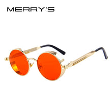 Load image into Gallery viewer, MERRYS Vintage Women Steampunk Sunglasses Brand Design Round Sunglasses Oculos de sol UV400