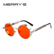 Load image into Gallery viewer, MERRYS Vintage Women Steampunk Sunglasses Brand Design Round Sunglasses Oculos de sol UV400
