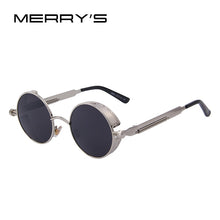 Load image into Gallery viewer, MERRYS Vintage Women Steampunk Sunglasses Brand Design Round Sunglasses Oculos de sol UV400