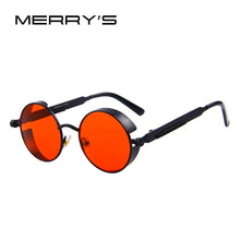 Load image into Gallery viewer, MERRYS Vintage Women Steampunk Sunglasses Brand Design Round Sunglasses Oculos de sol UV400