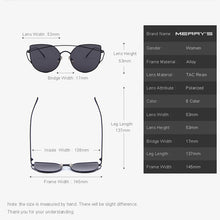 Load image into Gallery viewer, MERRYS Women Cat Eye Polarized Sunglasses Classic Brand Designer Twin-Beams Sunglasses Coating Mirror Flat Panel S8018