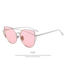 Load image into Gallery viewer, MERRYS Women Cat Eye Polarized Sunglasses Classic Brand Designer Twin-Beams Sunglasses Coating Mirror Flat Panel S8018