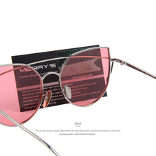 Load image into Gallery viewer, MERRYS Women Cat Eye Polarized Sunglasses Classic Brand Designer Twin-Beams Sunglasses Coating Mirror Flat Panel S8018