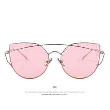 Load image into Gallery viewer, MERRYS Women Cat Eye Polarized Sunglasses Classic Brand Designer Twin-Beams Sunglasses Coating Mirror Flat Panel S8018