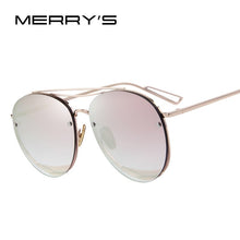 Carica l&#39;immagine nel visualizzatore di Gallery, MERRYS Women Classic Brand Designer Rimless Sunglasses Twin Beam Metal Frame Sun Glasses S8096