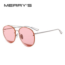 Carica l&#39;immagine nel visualizzatore di Gallery, MERRYS Women Classic Brand Designer Rimless Sunglasses Twin Beam Metal Frame Sun Glasses S8096