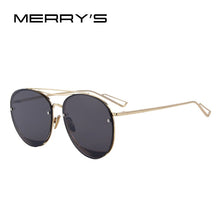 Carica l&#39;immagine nel visualizzatore di Gallery, MERRYS Women Classic Brand Designer Rimless Sunglasses Twin Beam Metal Frame Sun Glasses S8096