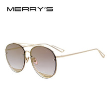 Carica l&#39;immagine nel visualizzatore di Gallery, MERRYS Women Classic Brand Designer Rimless Sunglasses Twin Beam Metal Frame Sun Glasses S8096