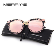 Load image into Gallery viewer, MERRYS Women Classic Cat Eye Polarized Sunglasses Sun Glasses Metal Temple 100% UV Protection S6082