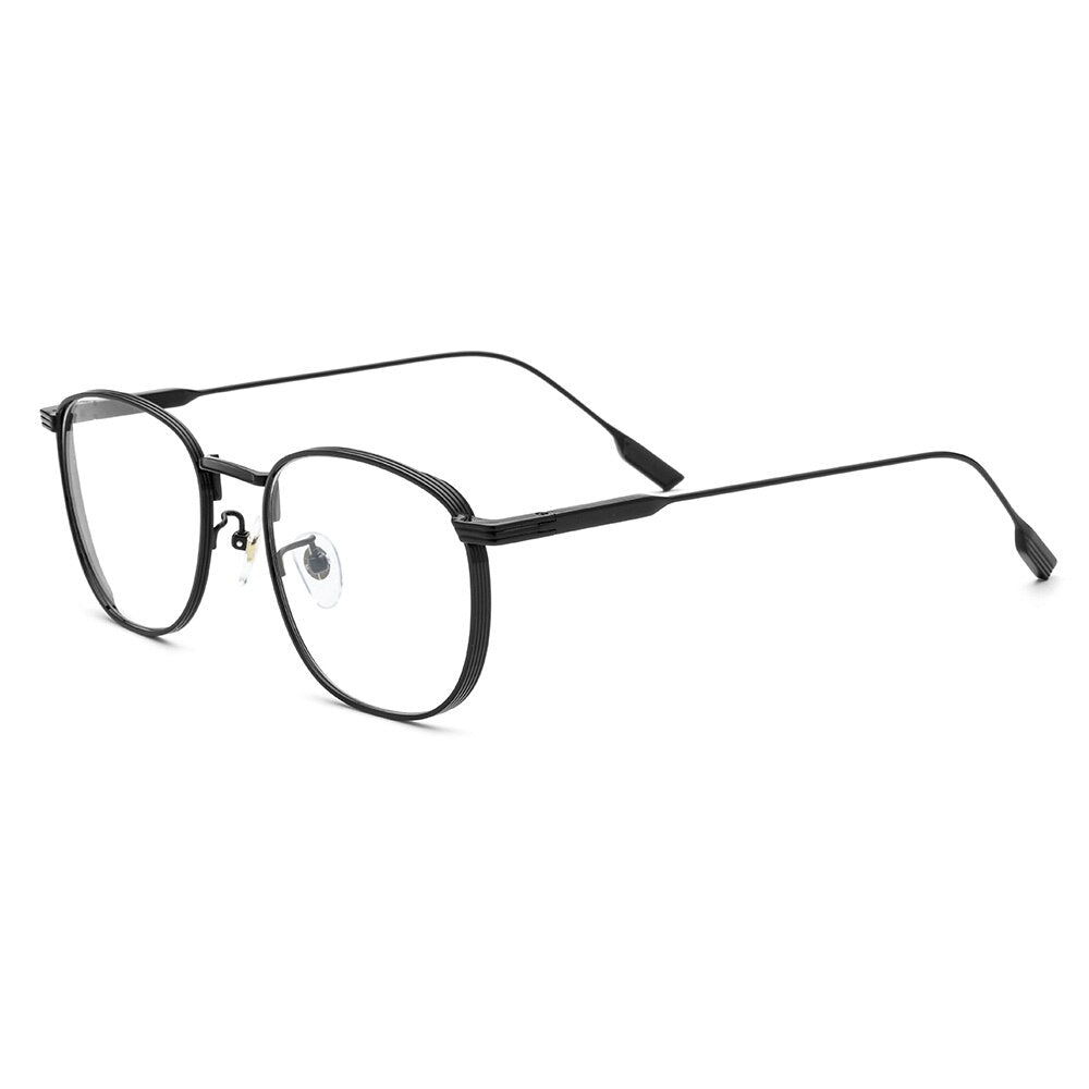 MESSAY Pure Titanium Eyeglasses Frames Men Optical Retro Square Vintage Glasses Frame  Prescription Lens Myopia  Women MS18517