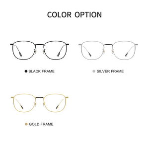 MESSAY Pure Titanium Eyeglasses Frames Men Optical Retro Square Vintage Glasses Frame  Prescription Lens Myopia  Women MS18517