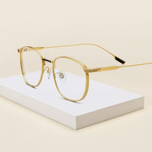 Load image into Gallery viewer, MESSAY Pure Titanium Eyeglasses Frames Men Optical Retro Square Vintage Glasses Frame  Prescription Lens Myopia  Women MS18517