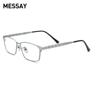 MESSAY Pure Titanium Glasses Frame Men Optical Prescription Lens Myopia Square Spectacle Women Full Eyegalssses Frames  MS85642
