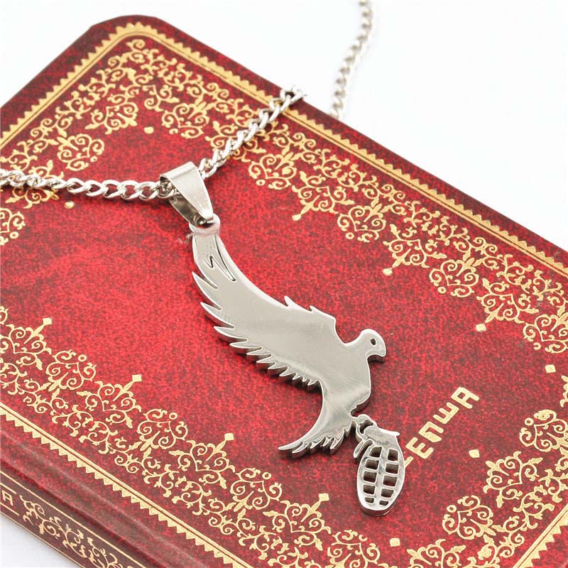 MF0182 New Rock Band Hollywood Undead Rock Music Alloy Pendant Necklace For Christmas Gift jewelry accessories
