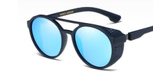 Load image into Gallery viewer, MINCL/ 2023 hollow polarized lenses polarized sunglasses men punk Gothic round metal glasses UV400 with box  LXL