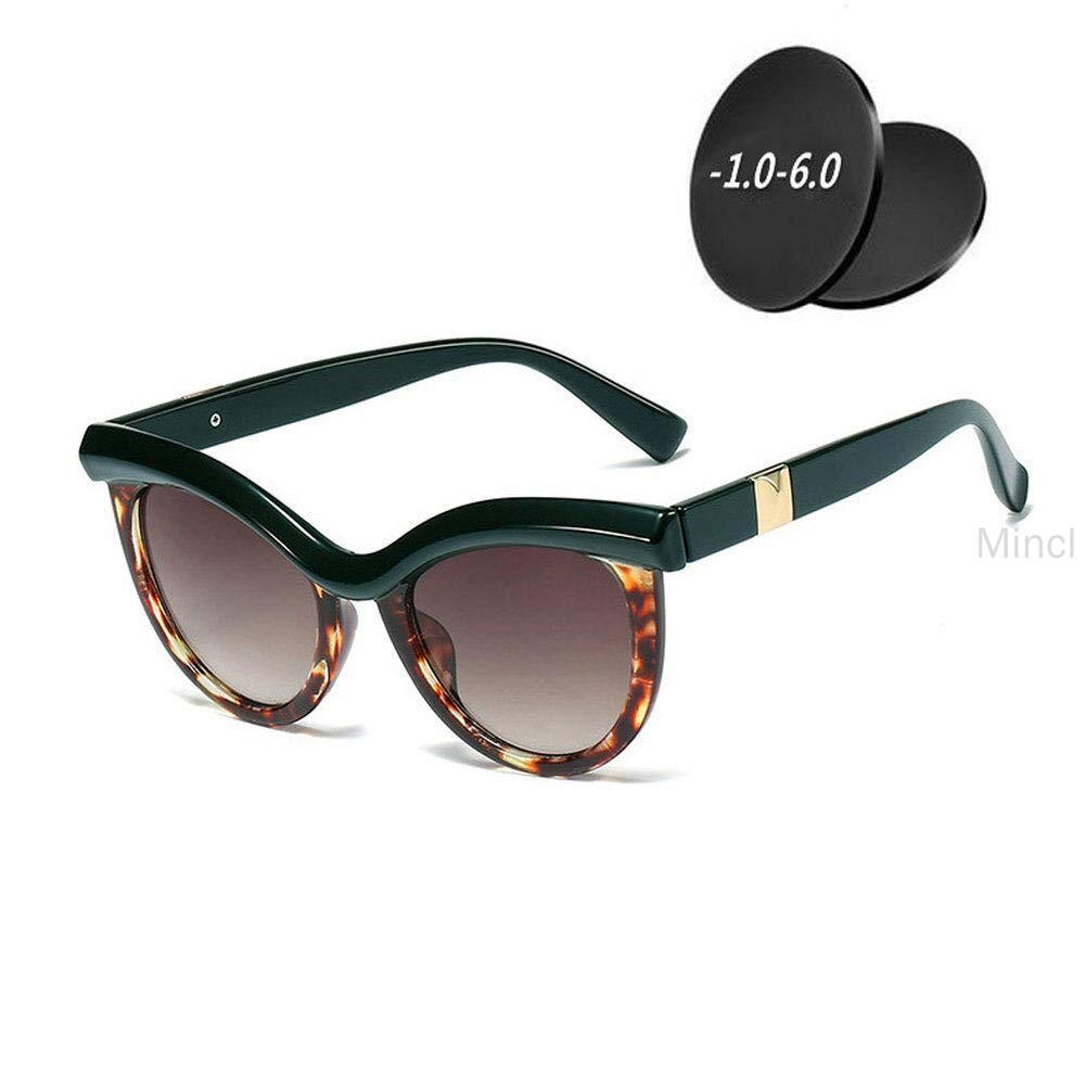 MINCL/ Men Myopic Polarized Sunglasses Classic Cat Sunglasses Nearsighted Ladies Sunshade glasses with box FML