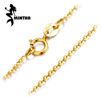 Genuine 18K White Yellow Rose Gold Chain Cost Price Sale Pure 18K Gold Trendy Necklace for love Best Gift For women