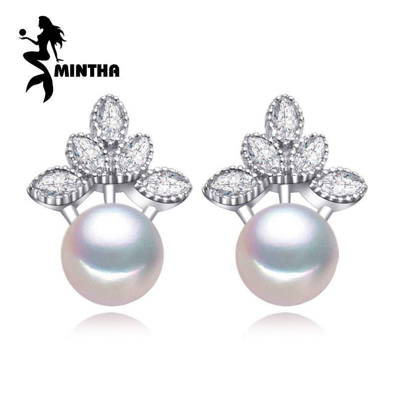 bohemian 925 sterling-silver-jewelry ethnic earrings pearl ,Pearl 925 Sterling silver Pearl Earrings for women Wedding