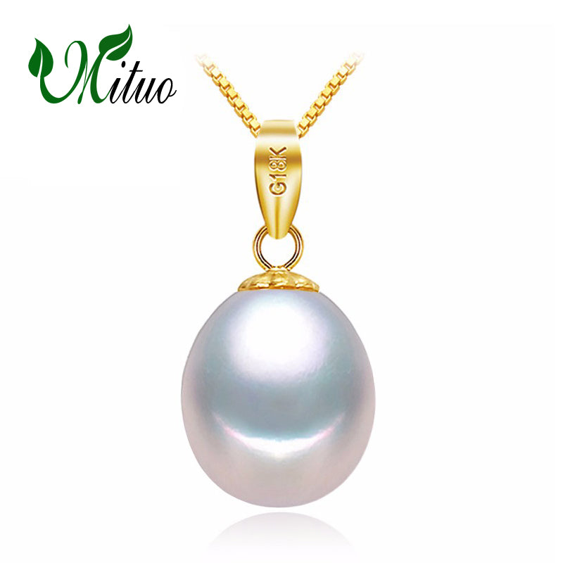 18K Gold peandant pearl Jewelry necklaces & pendant for lovers brand party pearl pendants send s925 silver necklaces