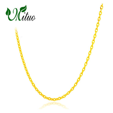 Genuine 18K White Yellow Rose Gold Chain Cost Price Sale Pure 18K Gold Necklace for love Best Gift For women