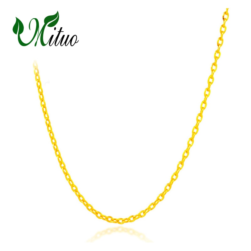 Genuine 18K White Yellow Rose Gold Chain Cost Price Sale Pure 18K Gold Necklace for love Best Gift For women