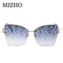 Load image into Gallery viewer, MIZHO 2023 Cat eye Women Sunglasses Brand Woman Vintage Gradien Cateye Glasses Ladies Sunglasses Metal Retro Pattern