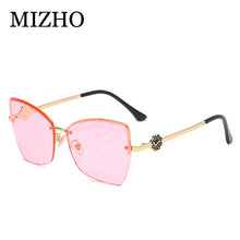 Load image into Gallery viewer, MIZHO 2023 Cat eye Women Sunglasses Brand Woman Vintage Gradien Cateye Glasses Ladies Sunglasses Metal Retro Pattern