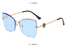 Load image into Gallery viewer, MIZHO 2023 Cat eye Women Sunglasses Brand Woman Vintage Gradien Cateye Glasses Ladies Sunglasses Metal Retro Pattern