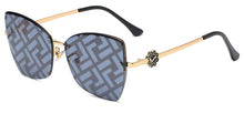 Load image into Gallery viewer, MIZHO 2023 Cat eye Women Sunglasses Brand Woman Vintage Gradien Cateye Glasses Ladies Sunglasses Metal Retro Pattern
