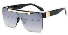 Load image into Gallery viewer, MIZHO Flip Mirrored Celebrity Sunglasses Women Vintage Square Trendy  UV Shades Classic Korea Glasses Men