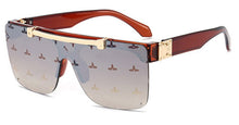 Load image into Gallery viewer, MIZHO Flip Mirrored Celebrity Sunglasses Women Vintage Square Trendy  UV Shades Classic Korea Glasses Men