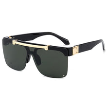 Load image into Gallery viewer, MIZHO Flip Mirrored Celebrity Sunglasses Women Vintage Square Trendy  UV Shades Classic Korea Glasses Men