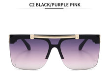 Load image into Gallery viewer, MIZHO Flip Mirrored Celebrity Sunglasses Women Vintage Square Trendy  UV Shades Classic Korea Glasses Men
