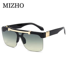 Load image into Gallery viewer, MIZHO Flip Mirrored Celebrity Sunglasses Women Vintage Square Trendy  UV Shades Classic Korea Glasses Men