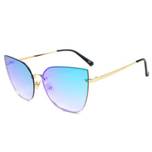 Load image into Gallery viewer, MIaricr Cool Retro Rimless Sunglasses Cat Eye Retro Shades UV400 Vintage Glasses Women
