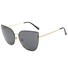 Load image into Gallery viewer, MIaricr Cool Retro Rimless Sunglasses Cat Eye Retro Shades UV400 Vintage Glasses Women
