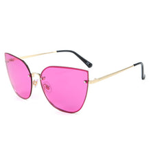 Load image into Gallery viewer, MIaricr Cool Retro Rimless Sunglasses Cat Eye Retro Shades UV400 Vintage Glasses Women