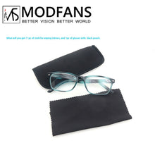 Load image into Gallery viewer, MODFANS Reading Glasses Men Women,Eyeglasses Readers,Square Ink Design Frame,Comfortable Wear,Unbreakable,with Sliver Rivet
