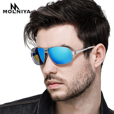MOLNIYA Brand Classic Polarized Sunglasses Men Designer HD Goggle Integrated Eyewear Smart Discoloration Sun glasses