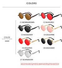 Load image into Gallery viewer, MOLNIYA Classic Gothic Steampunk Sunglasses Sun Glasses Men Women Brand Designer Vintage Round Glasses Driving Goggle