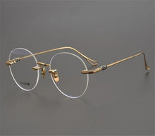 Load image into Gallery viewer, MONGOTEN Business Men Design Pure Titanium Rimless Myopia Eyeglasses Brand Design Clear Lens Silver Black Optical Eyewear Men