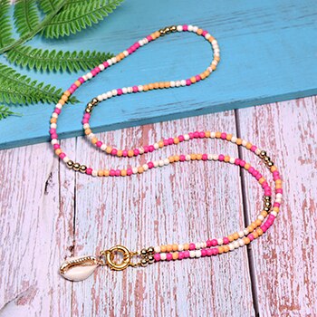 MOON GIRL Big Seashell Long Pendant Necklace Bohemian Fashion Chic Girl Statement Boho Party Collier Femme Dropshipping