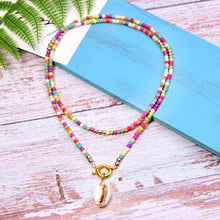 Load image into Gallery viewer, MOON GIRL Big Seashell Long Pendant Necklace Bohemian Fashion Chic Girl Statement Boho Party Collier Femme Dropshipping