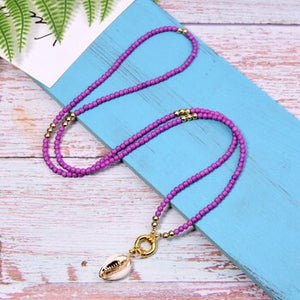 MOON GIRL Big Seashell Long Pendant Necklace Bohemian Fashion Chic Girl Statement Boho Party Collier Femme Dropshipping