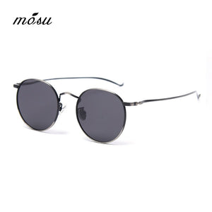 MOSU DESIGN Retro Women Folded Sunglasses Men Classic Polarized Oval Sunglasses