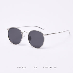 MOSU DESIGN Retro Women Folded Sunglasses Men Classic Polarized Oval Sunglasses