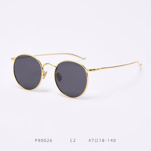 MOSU DESIGN Retro Women Folded Sunglasses Men Classic Polarized Oval Sunglasses