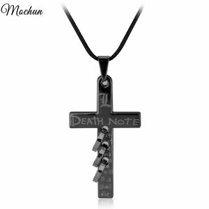 Anime Death Note Black Metal Necklace Cross Logo Pendant Cospl Accessories Jewelry Can Drop-Shipping Direct Manufacture